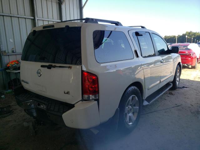 5N1AA08AX5N712861 - 2005 NISSAN ARMADA SE WHITE photo 4