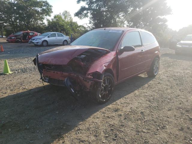 3FAFP31N25R149153 - 2005 FORD FOCUS ZX3 BURGUNDY photo 2