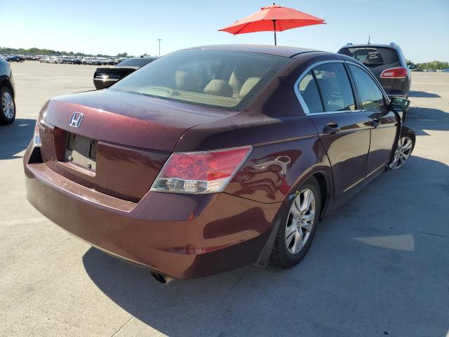 1HGCP2F40AA154770 - 2010 HONDA ACCORD LXP BURGUNDY photo 4