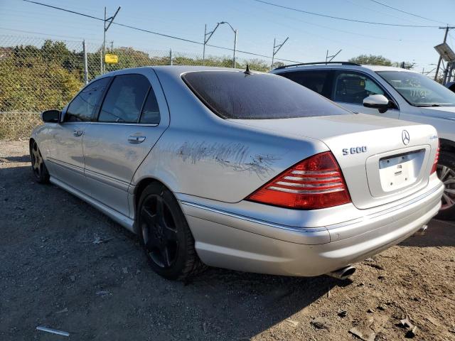 WDBNG76J63A330863 - 2003 MERCEDES-BENZ S 600 SILVER photo 3