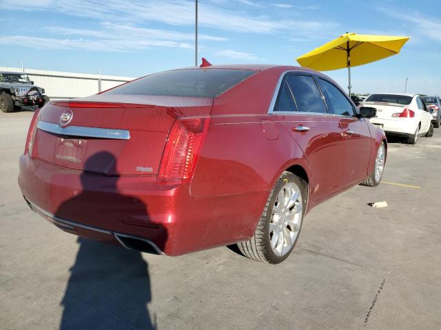 1G6AS5S39E0170838 - 2014 CADILLAC CTS PERFOR RED photo 4