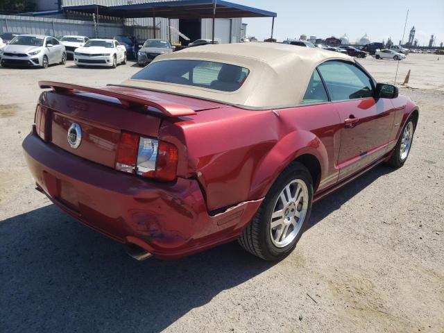 1ZVHT85H065158080 - 2006 FORD MUSTANG GT RED photo 4