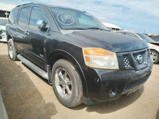 5N1BA08D58N604487 - 2008 NISSAN ARMADA SE BLACK photo 1