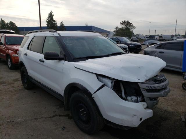 1FM5K8B87EGB29493 - 2014 FORD EXPLORER WHITE photo 1