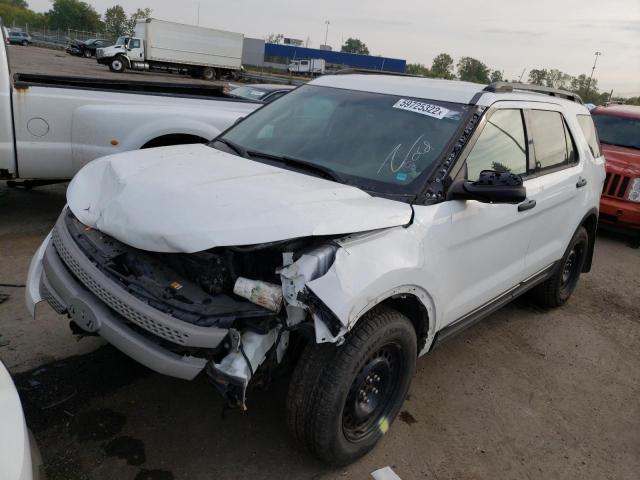 1FM5K8B87EGB29493 - 2014 FORD EXPLORER WHITE photo 2