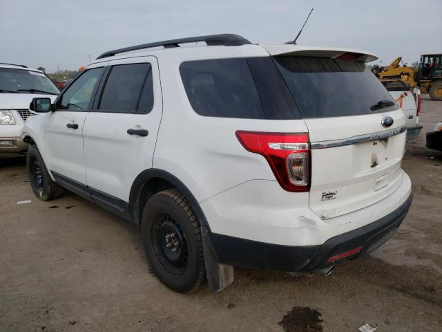 1FM5K8B87EGB29493 - 2014 FORD EXPLORER WHITE photo 3