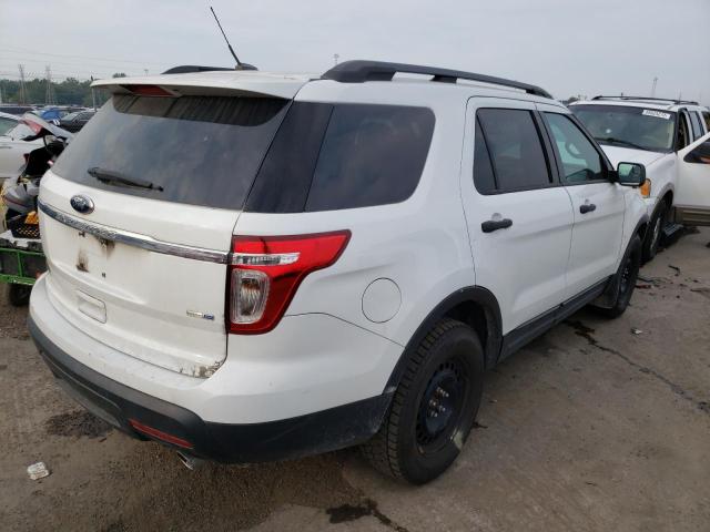 1FM5K8B87EGB29493 - 2014 FORD EXPLORER WHITE photo 4