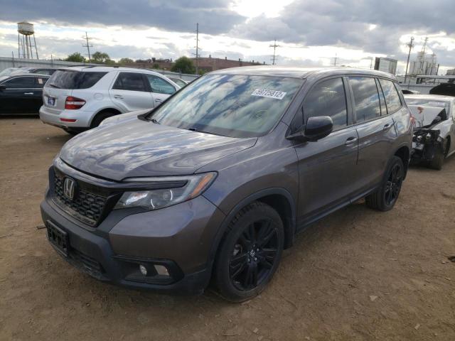 5FNYF8H28KB012729 - 2019 HONDA PASSPORT S GRAY photo 2