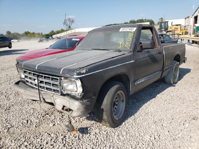 1GCCS14Z1M2285615 - 1991 CHEVROLET S TRUCK S1 BLACK photo 2