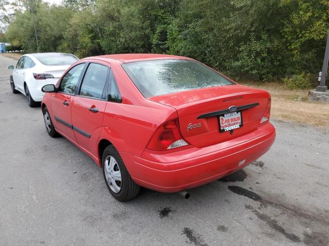 1FAFP33P62W103526 - 2002 FORD FOCUS LX RED photo 3