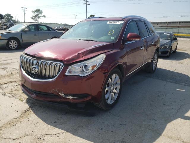 5GAKRCKD9FJ245593 - 2015 BUICK ENCLAVE BURGUNDY photo 2