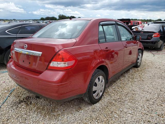 3N1BC1AP8BL359655 - 2011 NISSAN VERSA S RED photo 4