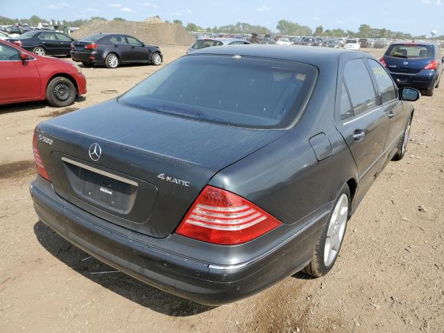 WDBNG84J14A408394 - 2004 MERCEDES-BENZ S 500 4MAT GRAY photo 4