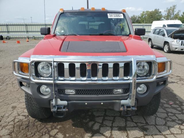 5GTDN136668233456 - 2006 HUMMER H3 RED photo 9