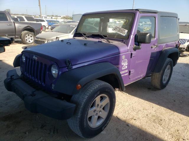 1C4AJWAG0JL867205 - 2018 JEEP WRANGLER S PURPLE photo 2