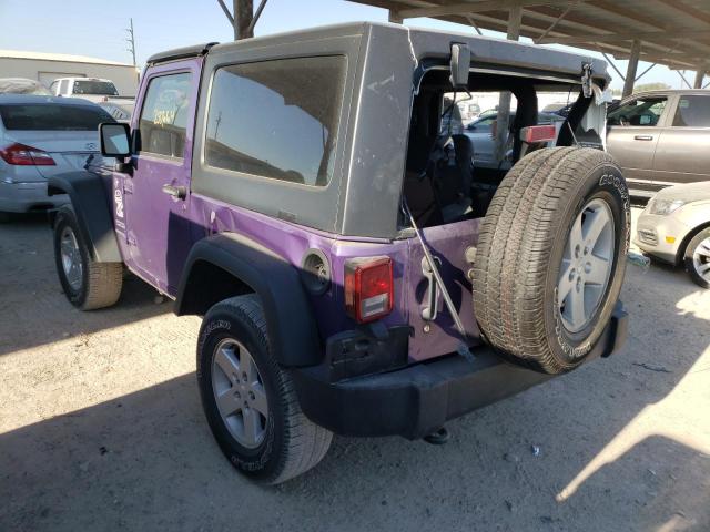 1C4AJWAG0JL867205 - 2018 JEEP WRANGLER S PURPLE photo 3