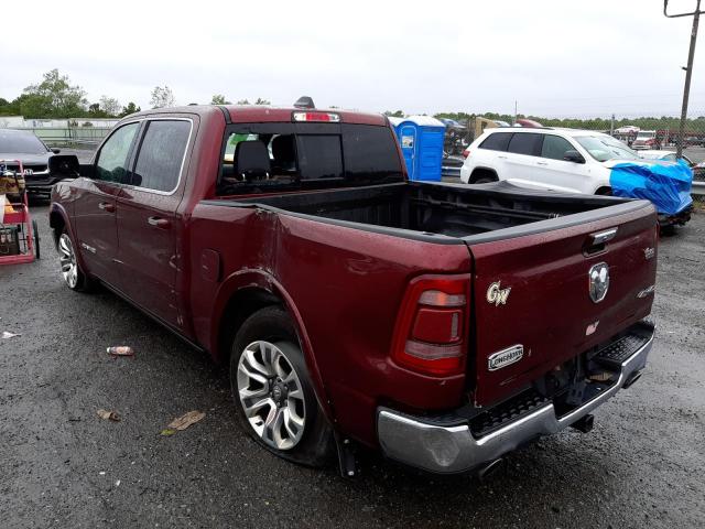 1C6SRFKT4KN679261 - 2019 RAM 1500 LONGH MAROON photo 3