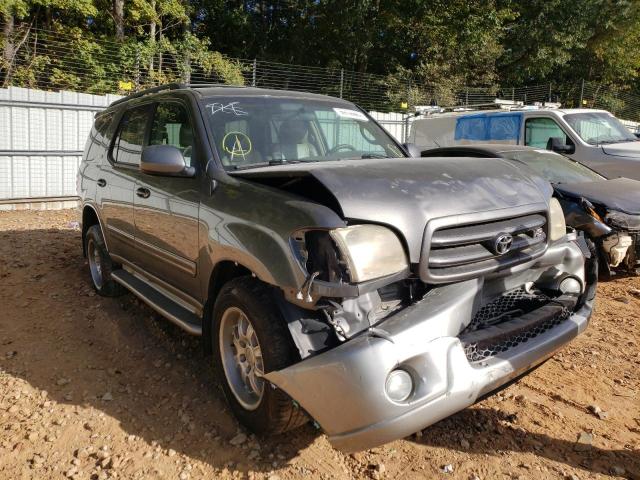 5TDZT34AX4S217481 - 2004 TOYOTA SEQUOIA GRAY photo 1