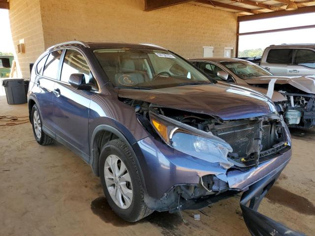 2HKRM3H7XDH505356 - 2013 HONDA CR-V EXL BLUE photo 1