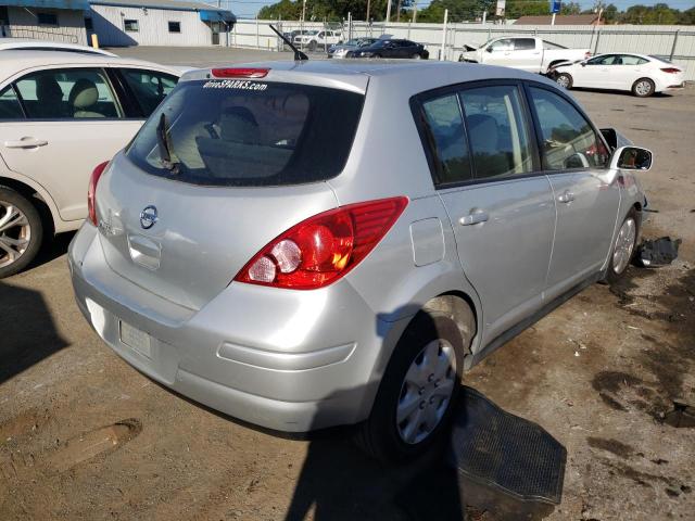 3N1BC1CP6CK215543 - 2012 NISSAN VERSA S SILVER photo 4