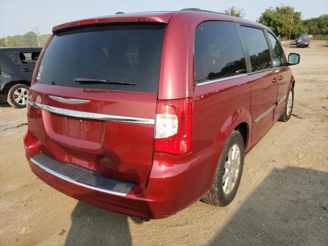 2C4RC1CG3CR134766 - 2012 CHRYSLER TOWN & COU BURGUNDY photo 4