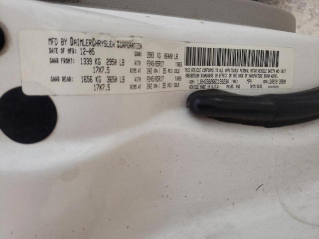 1J8HG58266C199234 - 2006 JEEP COMMANDER 白色 照片 10