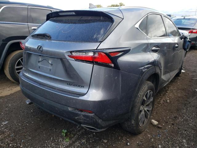 JTJBARBZ3G2065068 - 2016 LEXUS NX 200T BA GRAY photo 4