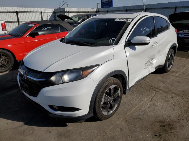 3CZRU6H56JM724024 - 2018 HONDA HR-V EX WHITE photo 2