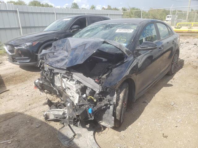 3KPF44AC5ME333063 - 2021 KIA FORTE GT BLACK photo 2