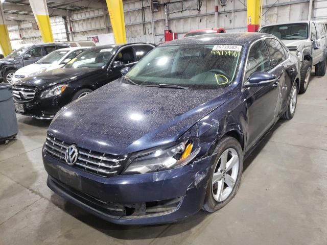 1VWBN7A30CC086955 - 2012 VOLKSWAGEN PASSAT SE BLUE photo 2