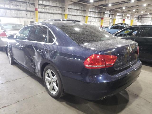 1VWBN7A30CC086955 - 2012 VOLKSWAGEN PASSAT SE BLUE photo 3