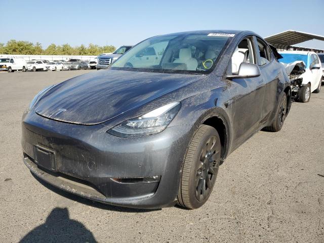 7SAYGDEE4NF345831 - 2022 TESLA MODEL Y CHARCOAL photo 2