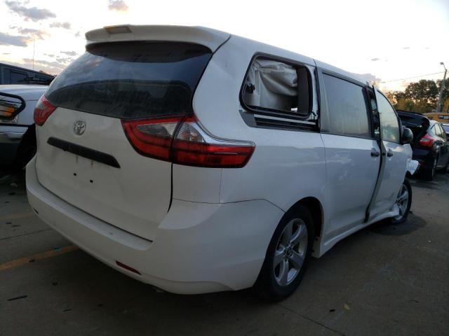 5TDZZ3DC6LS055556 - 2020 TOYOTA SIENNA L WHITE photo 4