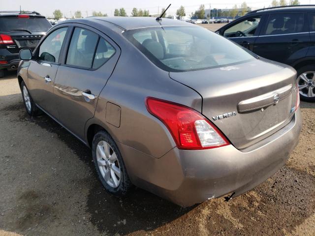 3N1CN7AP6CL823917 - 2012 NISSAN VERSA S BROWN photo 3