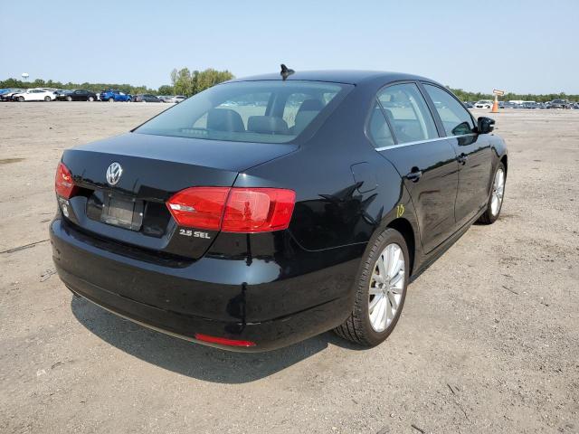 3VWLP7AJ9DM393862 - 2013 VOLKSWAGEN JETTA SEL BLACK photo 4