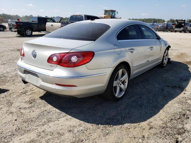 WVWHN7AN6BE719816 - 2011 VOLKSWAGEN CC LUXURY SILVER photo 4