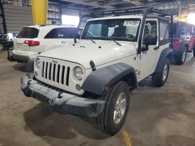 1C4AJWAG2GL224041 - 2016 JEEP WRANGLER S WHITE photo 2