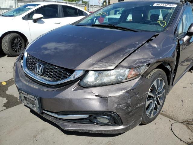 2HGFB2F92DH543553 - 2013 HONDA CIVIC EXL Qəhvəyi foto 9
