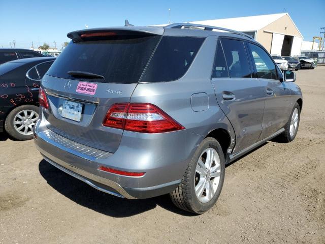 4JGDA5HB3CA003566 - 2012 MERCEDES-BENZ ML 350 4MA SILVER photo 4