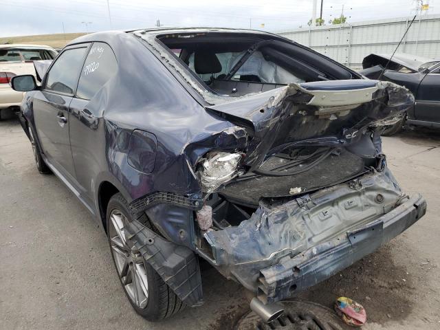 JTKJF5C70B3020980 - 2011 TOYOTA SCION TC BLUE photo 3