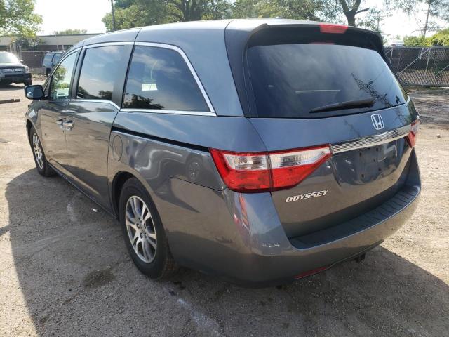 5FNRL5H6XBB102592 - 2011 HONDA ODYSSEY EX GRAY photo 3