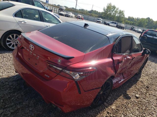 4T1K61AK5NU011889 - 2022 TOYOTA CAMRY XSE RED photo 4