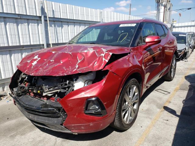 3GNKBFRSXKS604040 - 2019 CHEVROLET BLAZER PRE RED photo 2