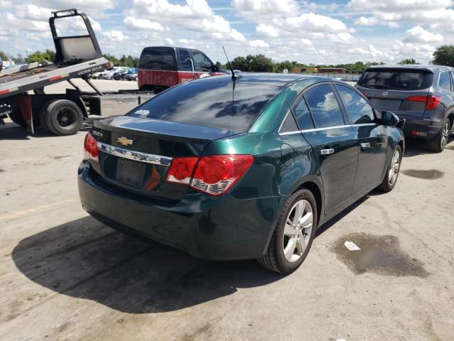 1G1P75SZ4E7151868 - 2014 CHEVROLET CRUZE GREEN photo 4