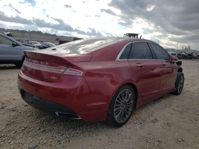 3LN6L2LUXER810797 - 2014 LINCOLN MKZ HYBRID RED photo 4