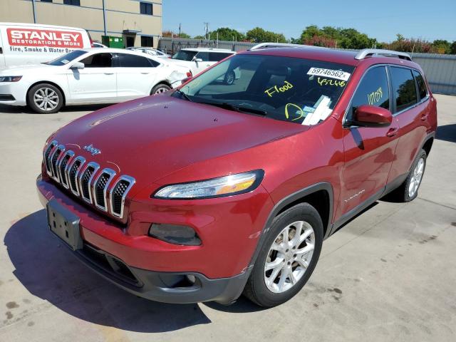 1C4PJLCS0FW632643 - 2015 JEEP CHEROKEE L RED photo 2