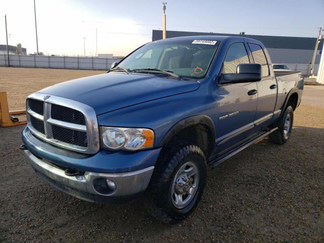 1D7KU28C43J578906 - 2003 DODGE RAM 2500 S BLUE photo 2