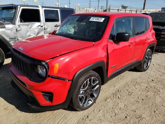 ZACNJAAB2LPM01618 - 2020 JEEP RENEGADE S RED photo 2