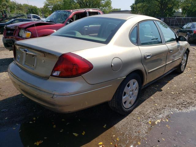 1FAHP52U51G159297 - 2001 FORD TAURUS LX TAN photo 4