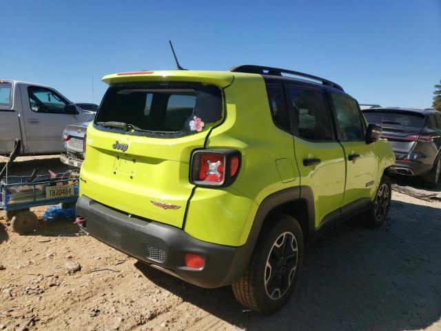 ZACCJBCB4HPF39438 - 2017 JEEP RENEGADE T GREEN photo 4